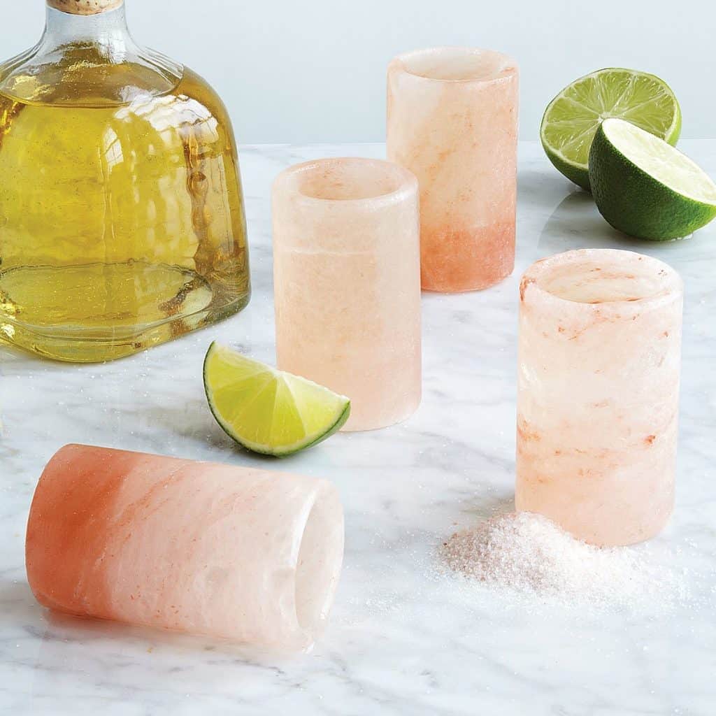 Pink Himalayan Salt Shot Glasses