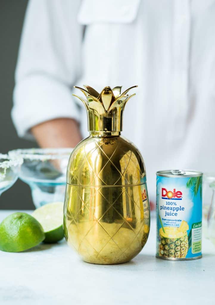 Pineapple cocktail shaker