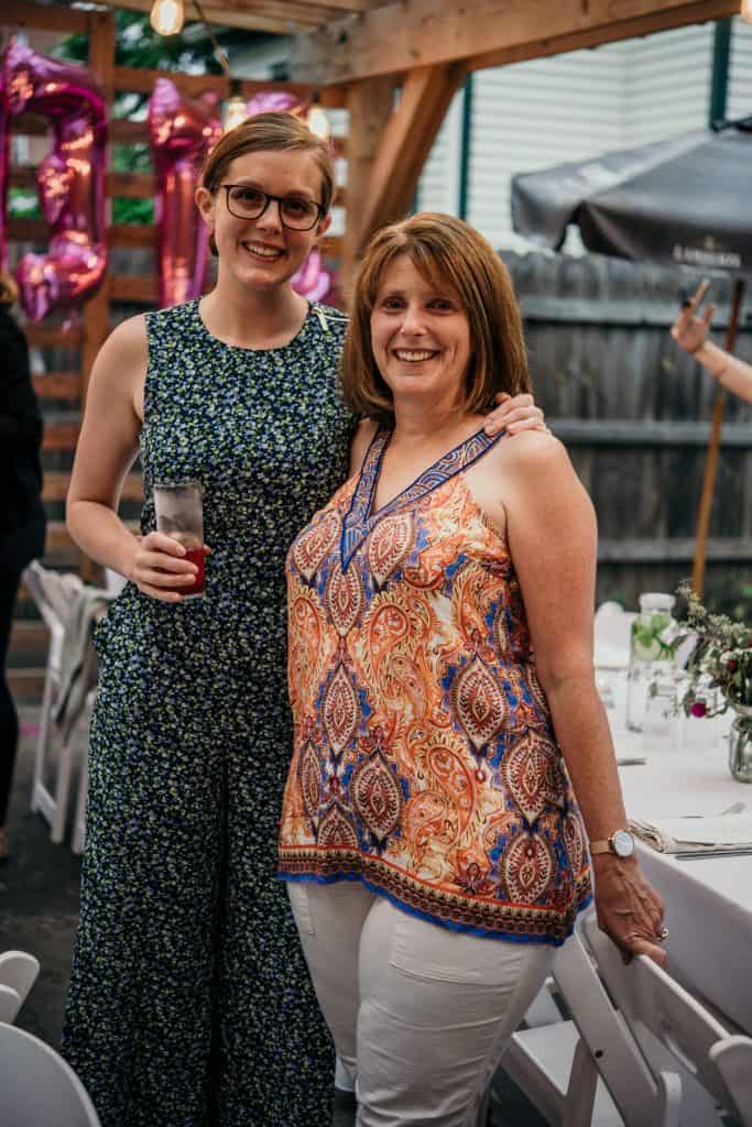 Lexi and beth at the love beets farm dinner