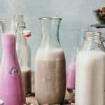 3 large jars of homemade nut milk