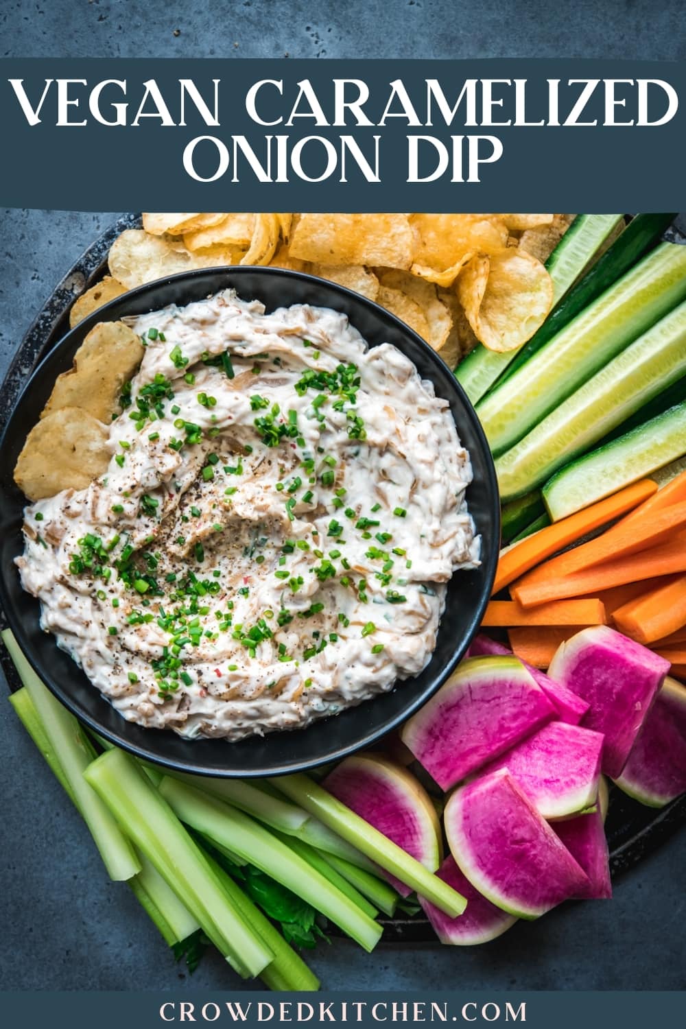 Vegan Caramelized Onion Dip Crowded Kitchen