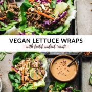 Vegan Asian-Inspired Lettuce Wraps (Gluten Free) | Crowded Kitchen