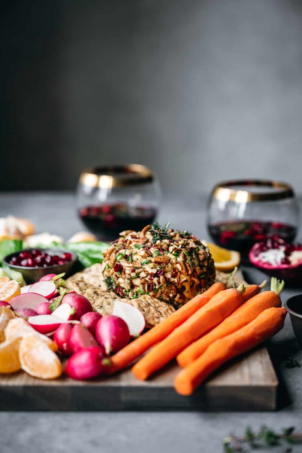 Vegan Cheese Ball Make Ahead Holiday Appetizer Crowded Kitchen