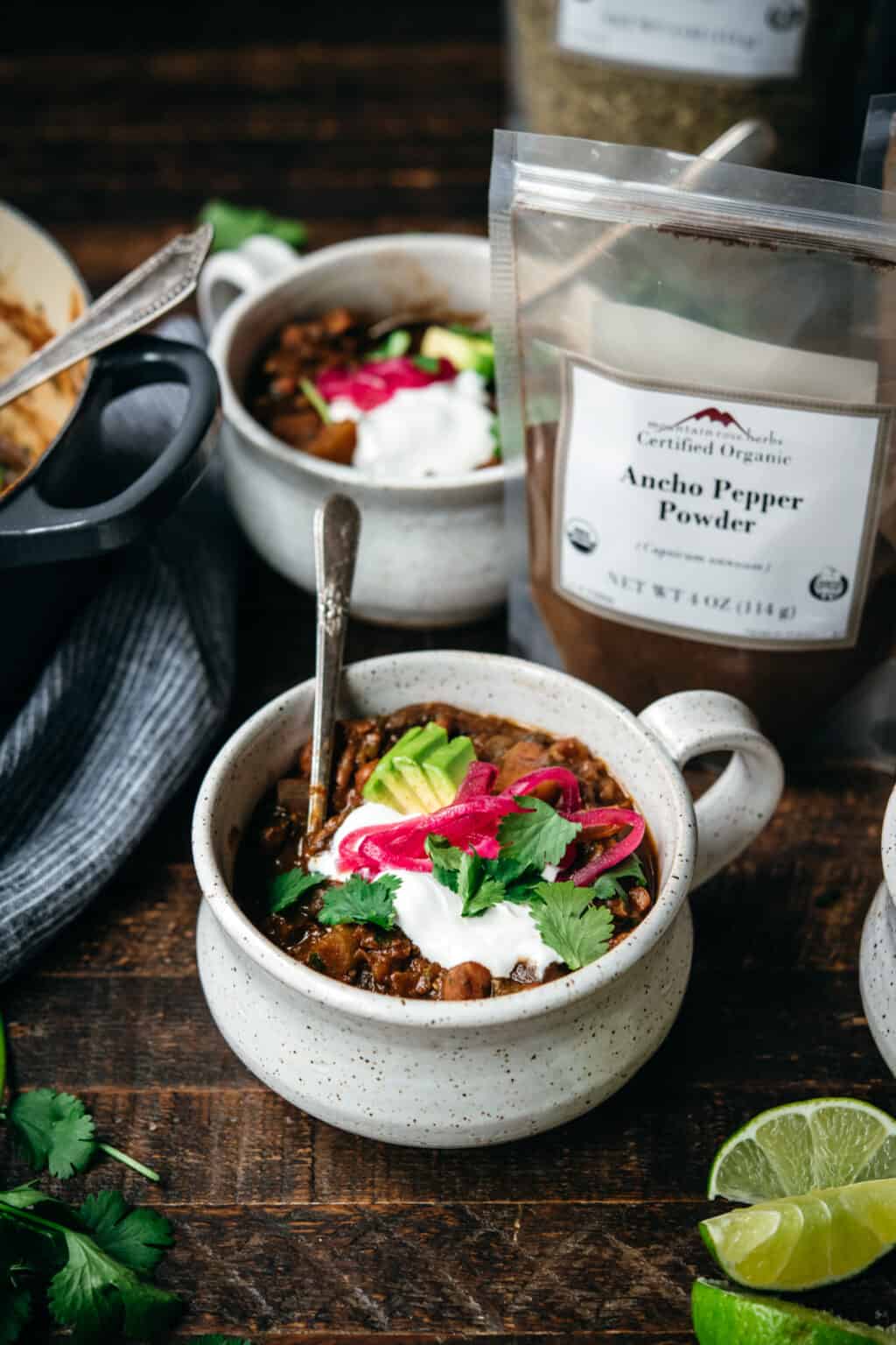 Vegan Pinto Bean Chili Recipe Crowded Kitchen