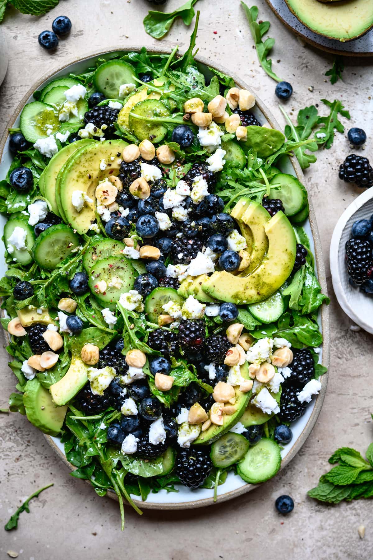 Blackberry, Avocado and Arugula Salad