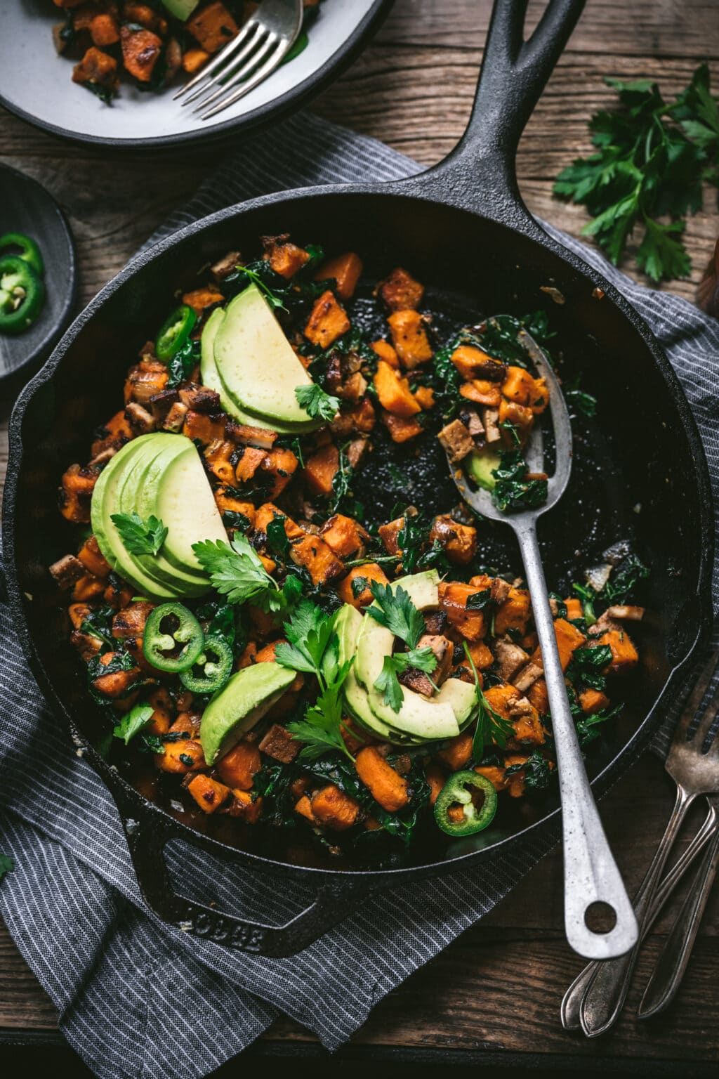 Vegan Sweet Potato Breakfast Hash - Crowded Kitchen
