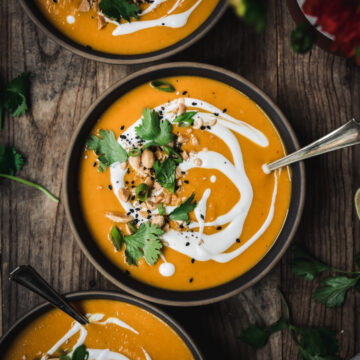 Coconut Curry Butternut Squash Soup (Vegan) | Crowded Kitchen