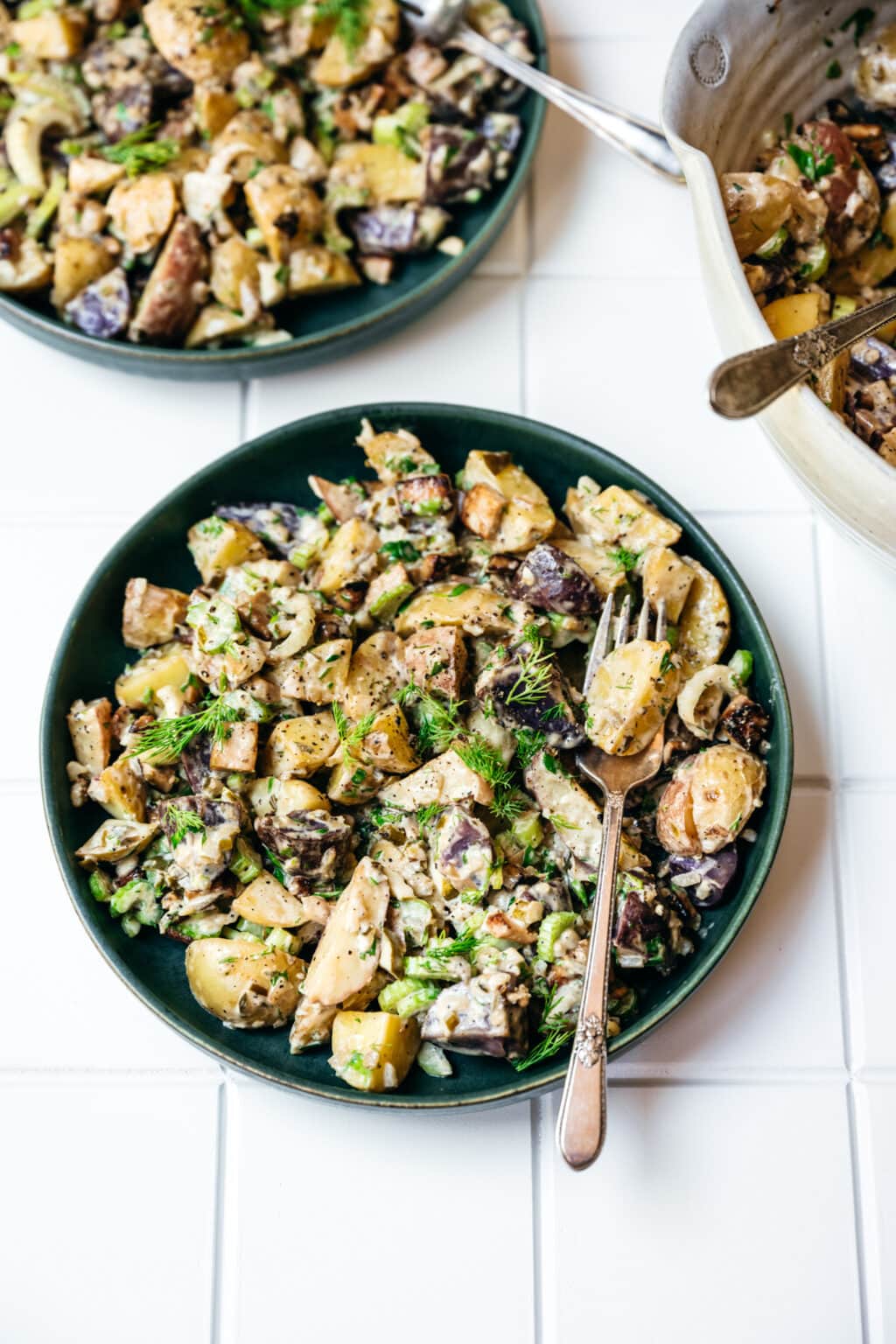 Dill Pickle Potato Salad (Vegan) - Crowded Kitchen