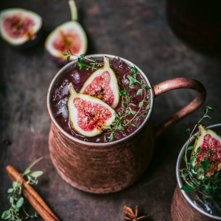 Fig Moscow Mule with Infused Vodka - Crowded Kitchen