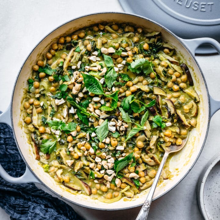 Vegan Green Curry with Chickpeas Crowded Kitchen