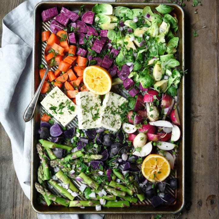 Roasted Vegetable and Tofu Sheet Pan Dinner - Crowded Kitchen