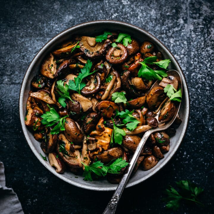 Pan Seared Wild Mushrooms Quick & Easy Crowded Kitchen