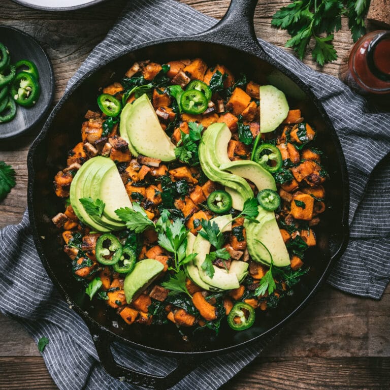 Vegan Sweet Potato Breakfast Hash - Crowded Kitchen
