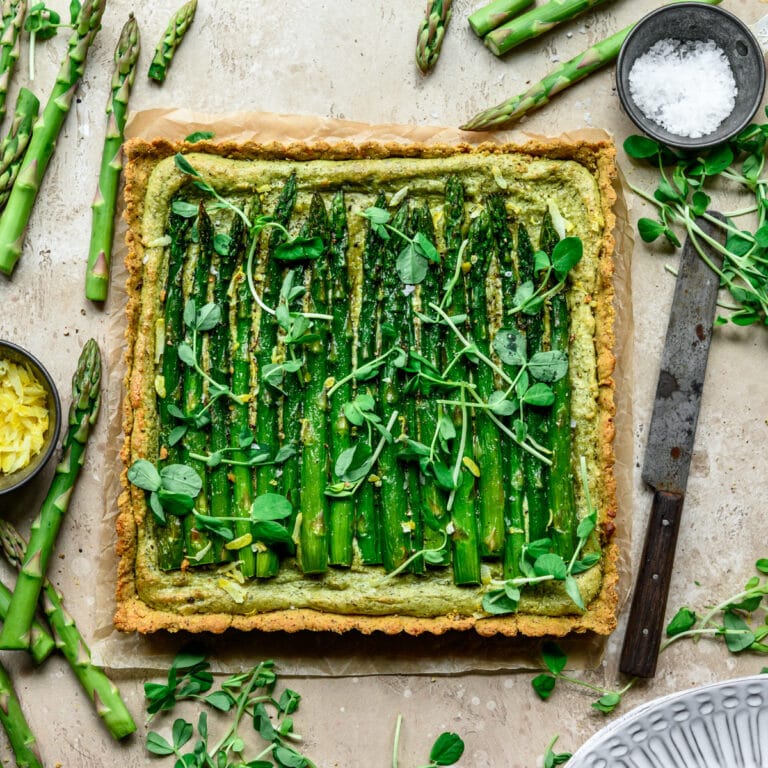 Asparagus Ricotta Tart (Vegan and Gluten Free) Crowded Kitchen