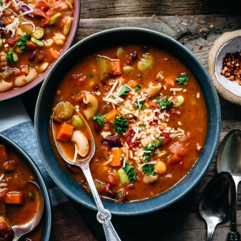 Vegan Minestrone Soup Recipe | Crowded Kitchen