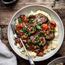 Vegan Mushroom Stew over Mashed Potatoes-image