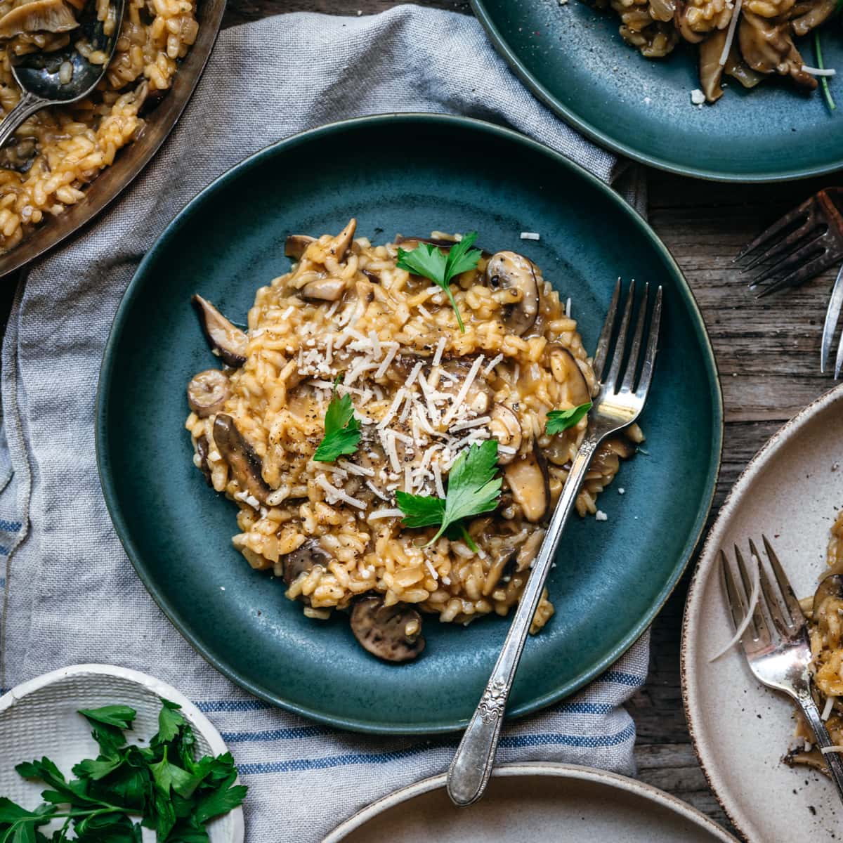 Wild Mushroom Risotto – The Newlywed Chefs