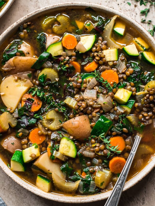 Vegan Red Lentil Soup - Crowded Kitchen