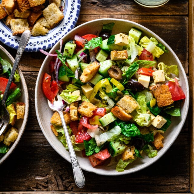 Vegan Italian Chopped Salad - Crowded Kitchen