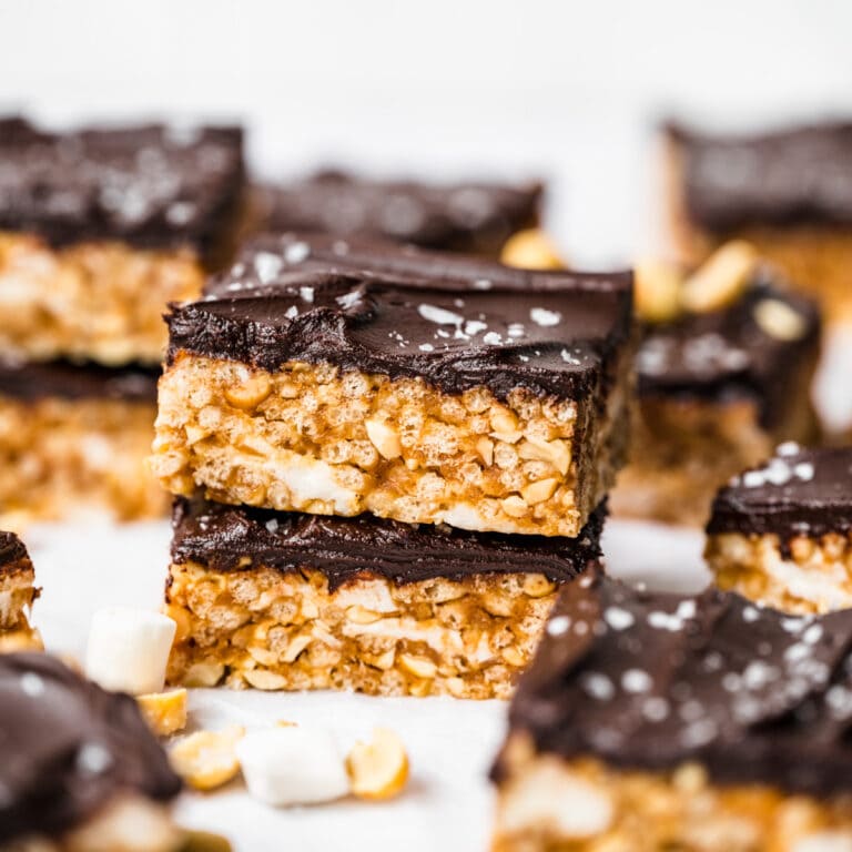 Peanut Butter Rice Krispie Treats (Vegan Option) Crowded Kitchen