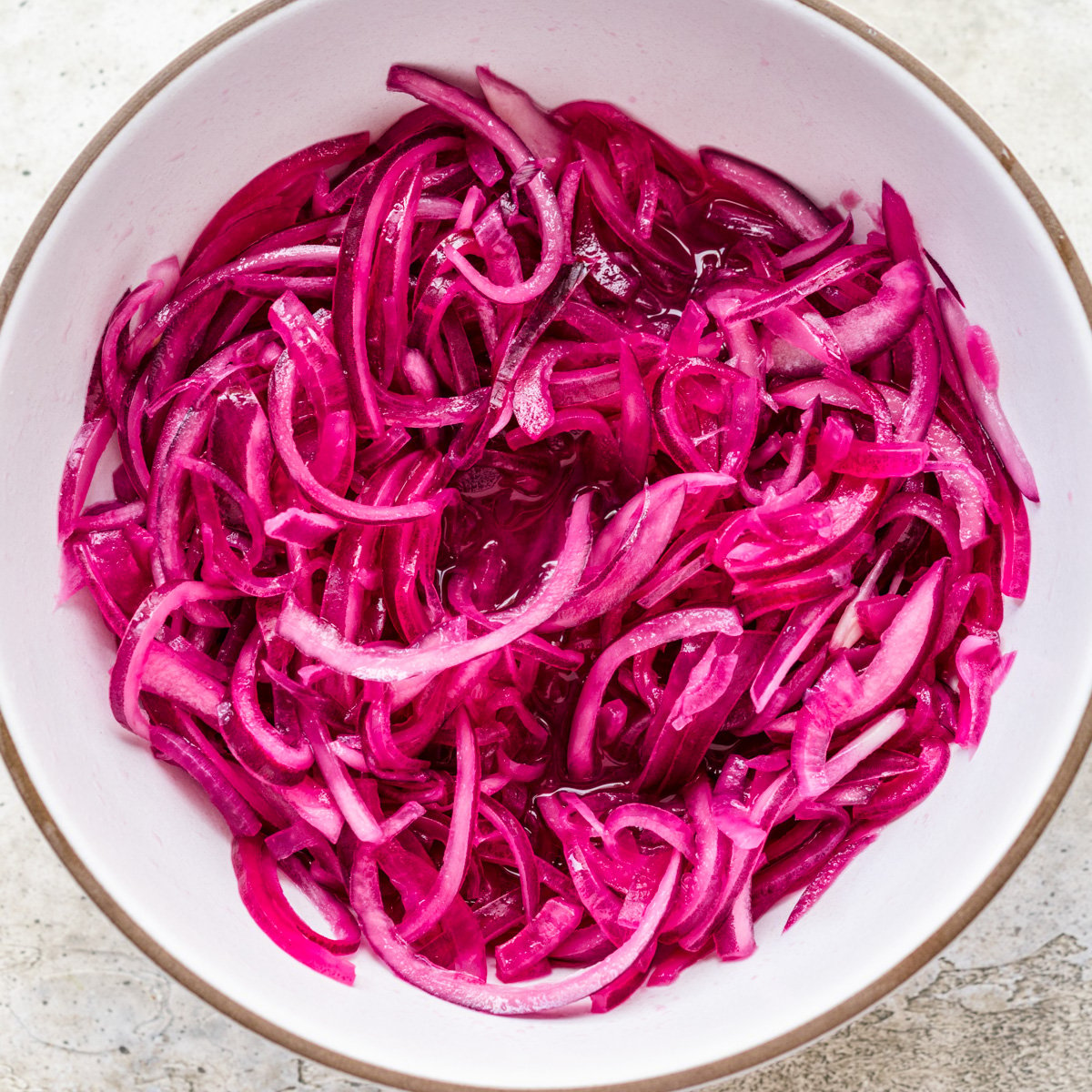 Pickled Pink Onions