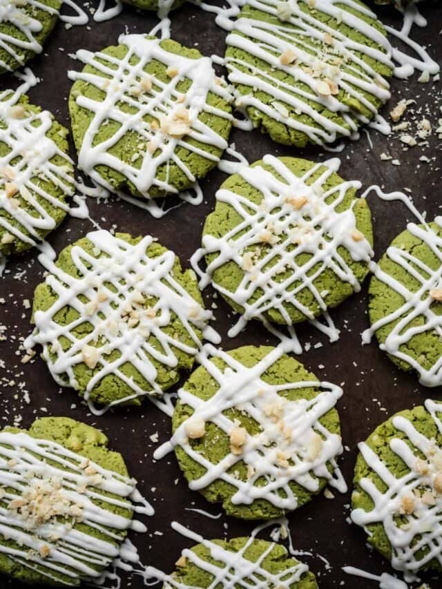 Easy Vegan Matcha Cookies