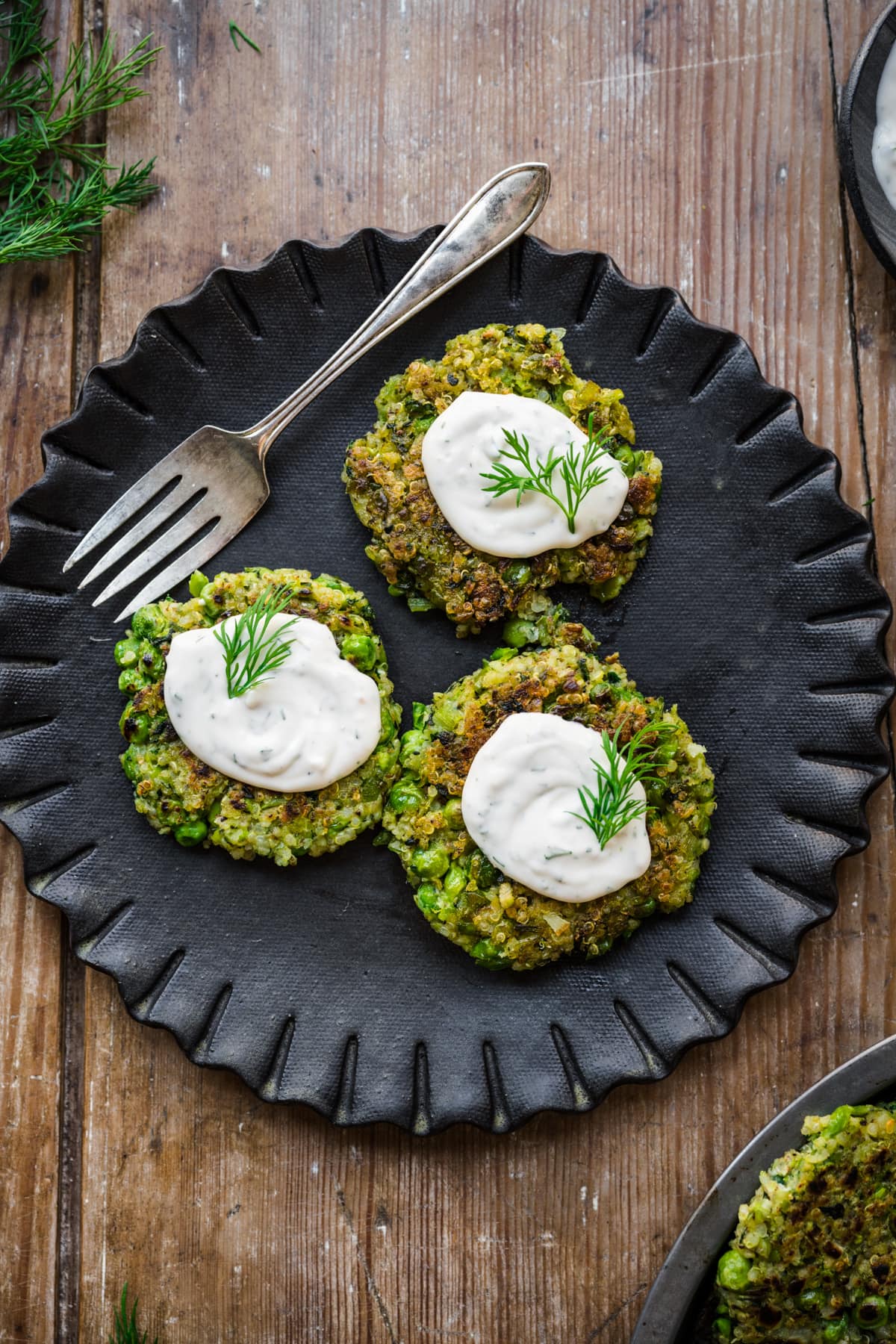 Image of Pea fritters with dill
