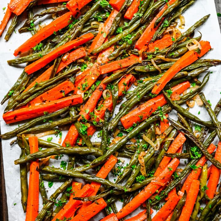 Roasted Green Beans and Carrots Crowded Kitchen