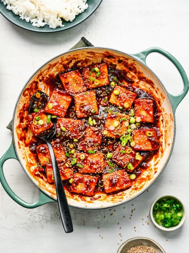 Sticky Tofu Crowded Kitchen