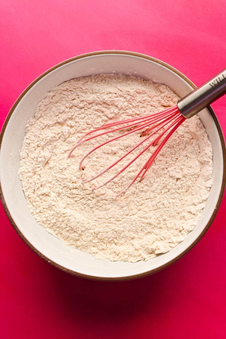 Whisk together the dry ingredients.