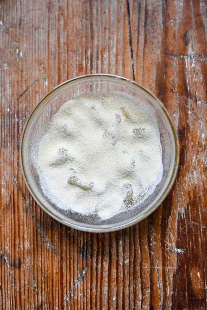 Collagen before adding lemon juice.