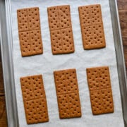 Graham crackers after baking.