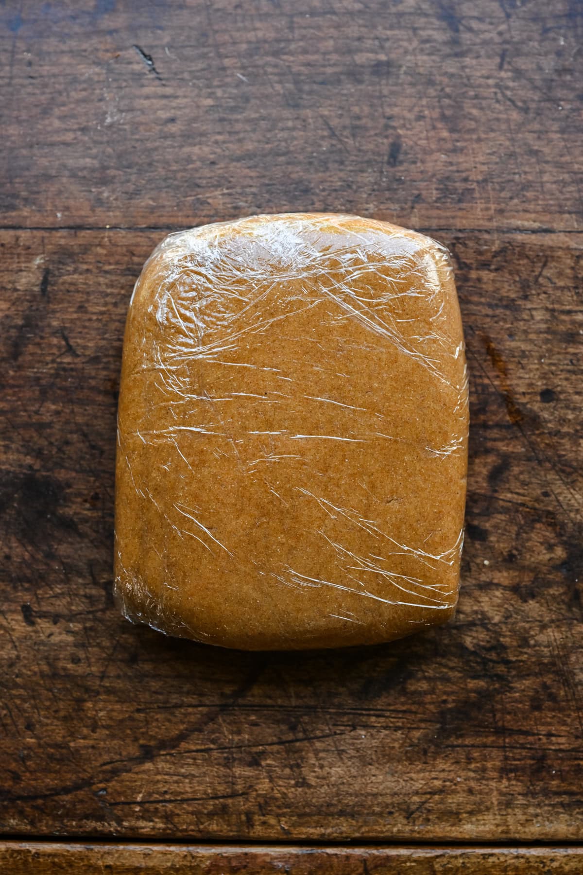 Graham cracker dough before chilling.