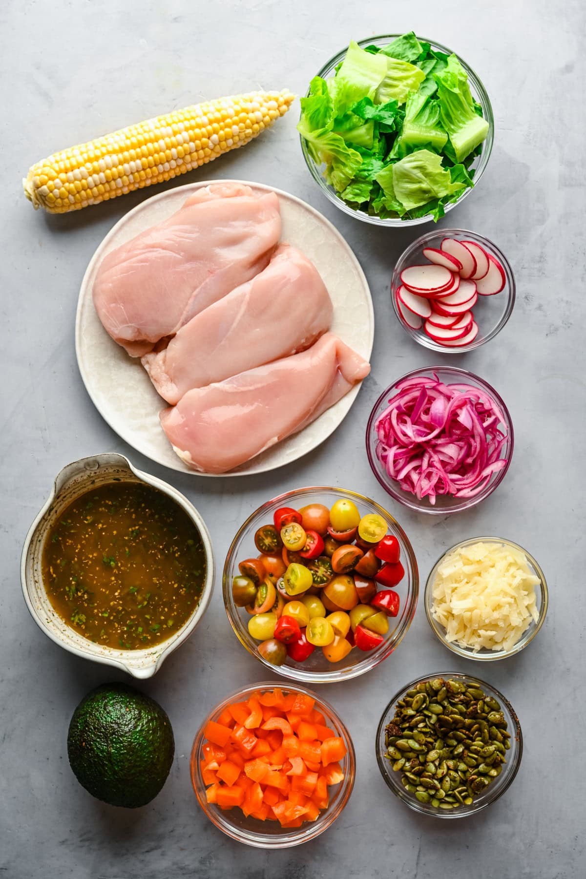 southwest chicken salad ingredients.