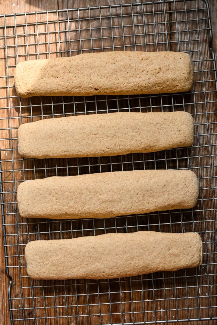 Finished cookies after baking.