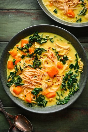 Turmeric Chicken Noodle Soup - Crowded Kitchen