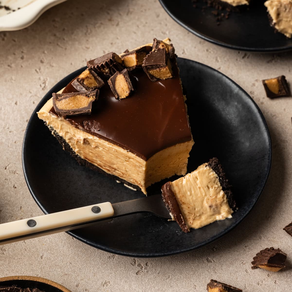 Peanut Butter Mousse Pie (No Bake)