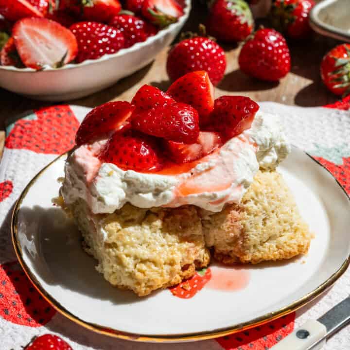 Sheet Pan Strawberry Shortcake | Crowded Kitchen