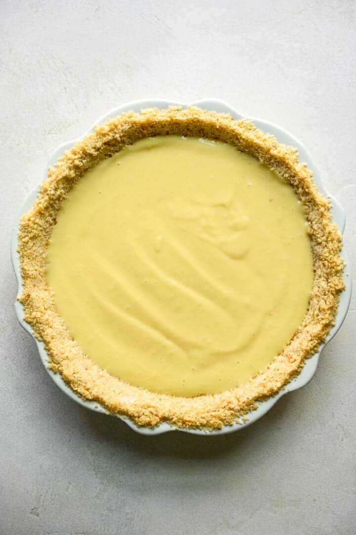 Atlantic beach pie before baking.