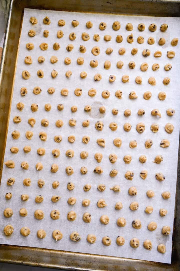 Cookie crisp cereal before baking.