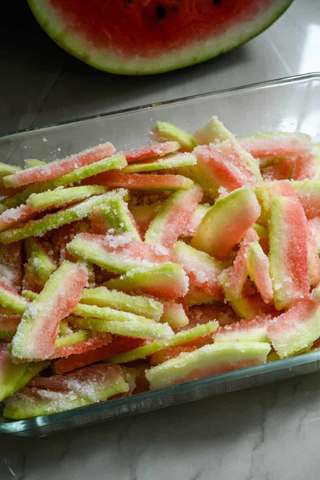 Watermelon Rind Crescent Sour Watermelon Rind Candy - Crowded Kitchen