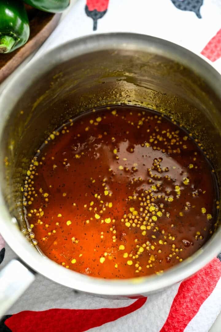 Cowboy candy after removing jalapenos.