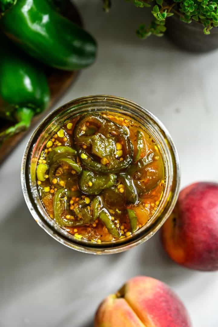 Cowboy candy in a mason jar.
